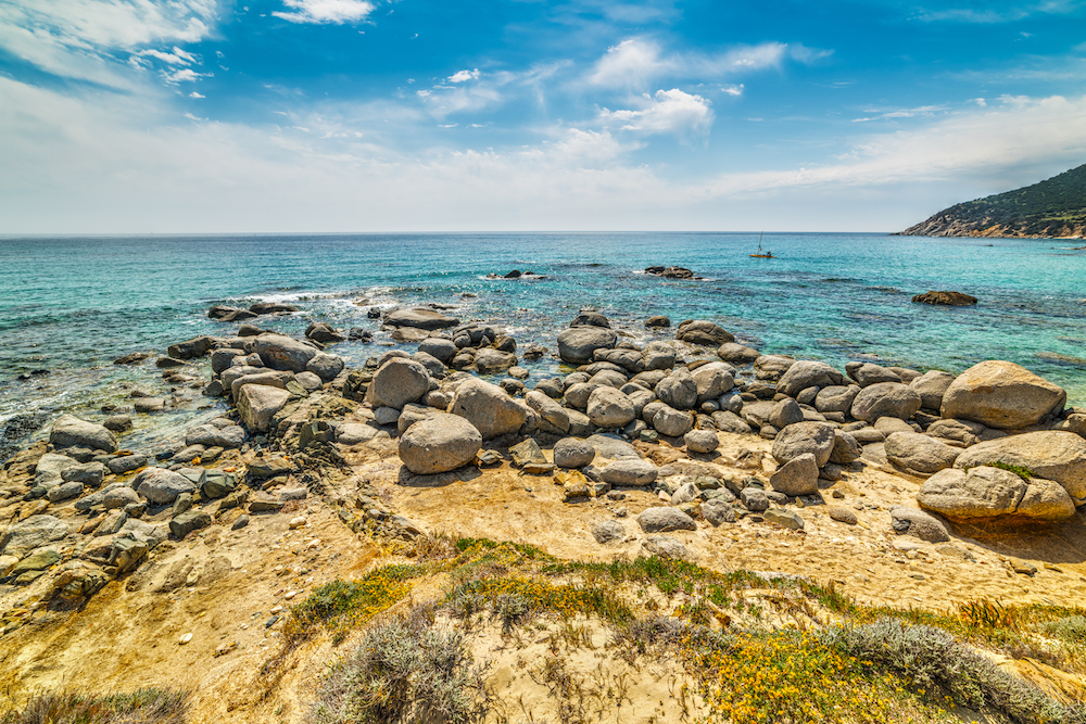 The beach of Porto Sa Ruxi, a tropical paradise