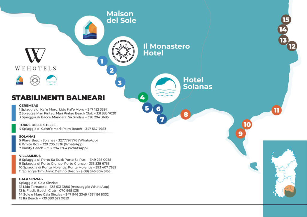 Cartina Spiagge 2025